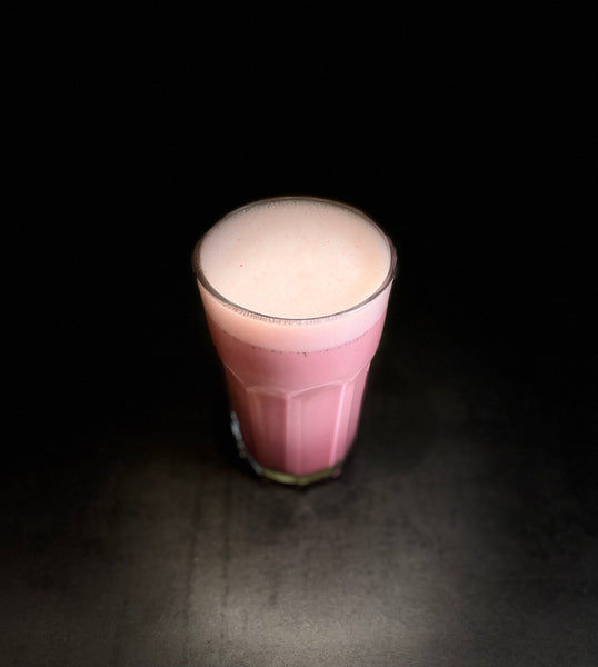 Pink Latte - die Power Alternative zu Kaffee - sieht super aus und schmeckt megalecker