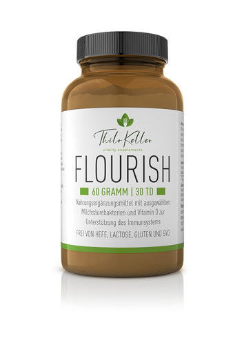 FLOURISH - Probiotikum, idealer Begleiter jeder Darmreinigung und DarmDetox